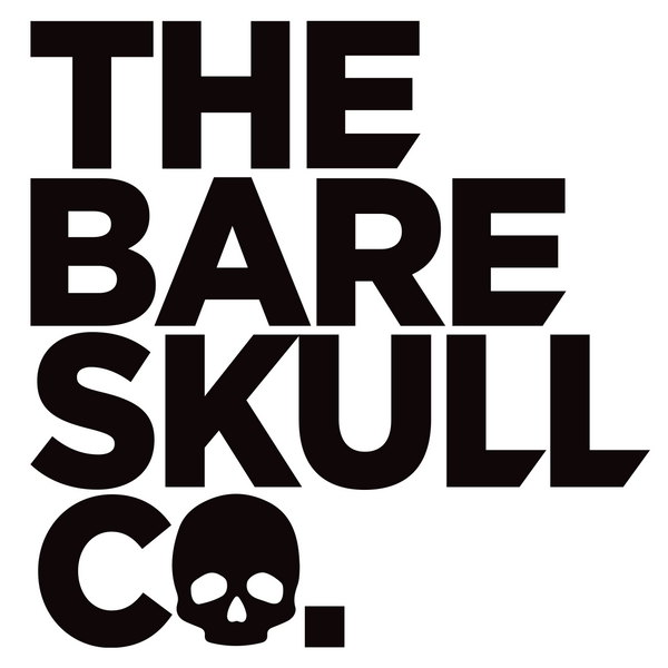 The Bare Skull Company Logo. Products for men who shave their head or are bald
