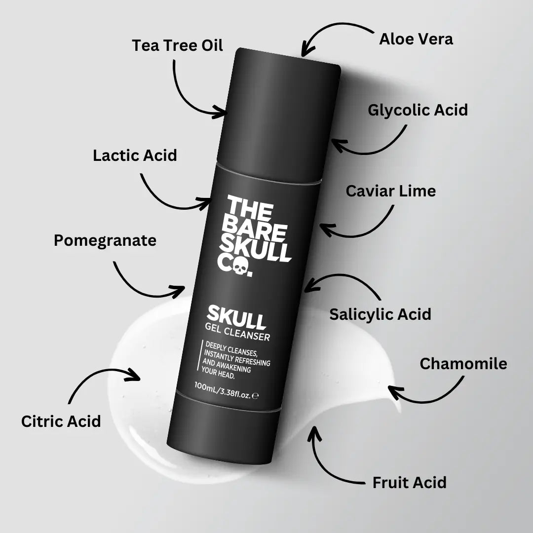 The Skull Gel Cleanser: A Game-Changer for Bald Men’s Scalp Care - The Bare Skull Co.