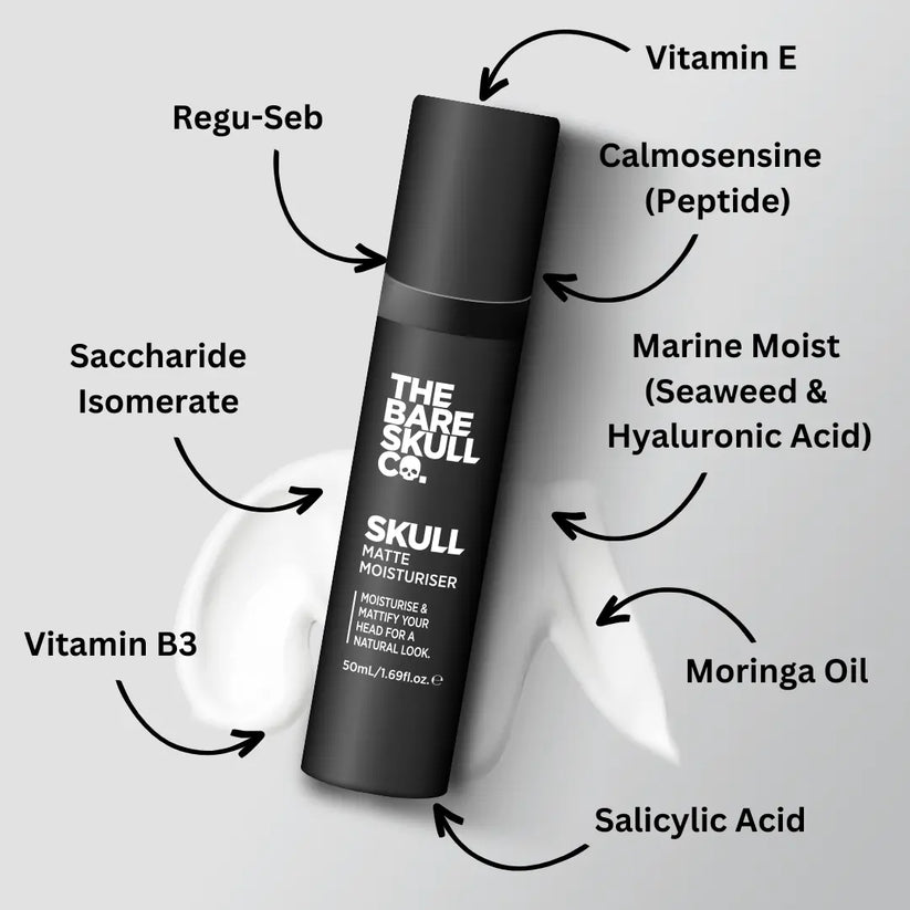 Skull Matte Moisturiser | The Bare Skull Co.